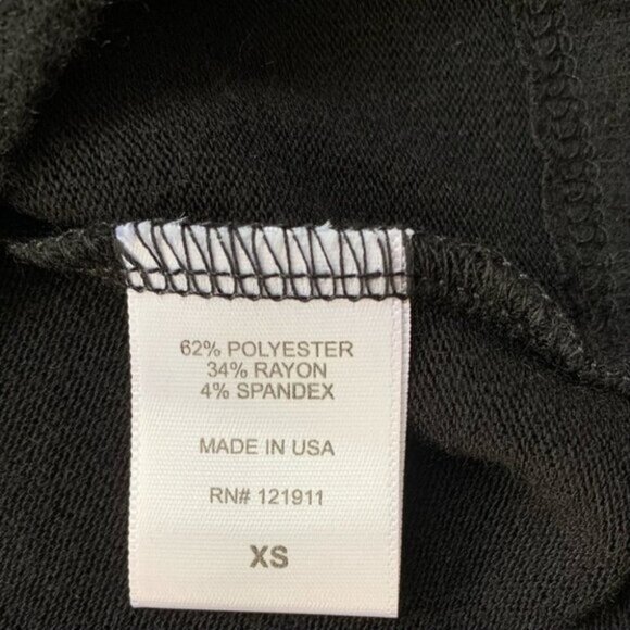 REVOLVE LNA Ace Sweater Open Split Back Slit Long Sleeve Asymmetrical hem Black - Picture 10 of 16